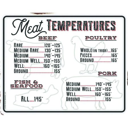 OPEN ROAD BRANDS Magnet Meat Temperature 90171492